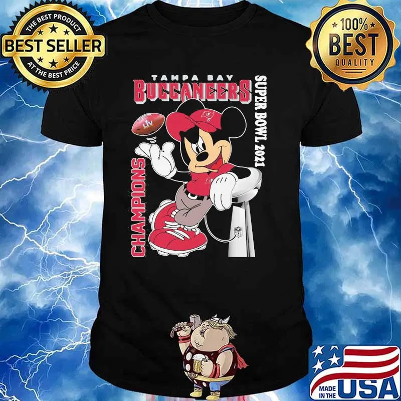 Tampa Bay Buccaneers Super Bowl 2021 Champion Micky Mouse Shirt Unisex