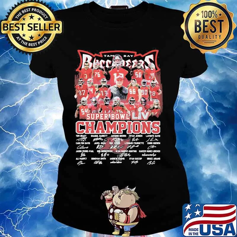 Tampa Bay Buccaneers Super Bowl Champions Signature Shirt Ladies tee