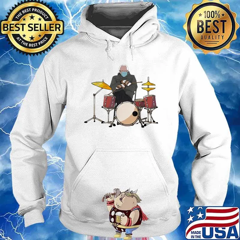Teacher Life Old Man Wear Mask Covid 19 Drumming Shirt Hoodie