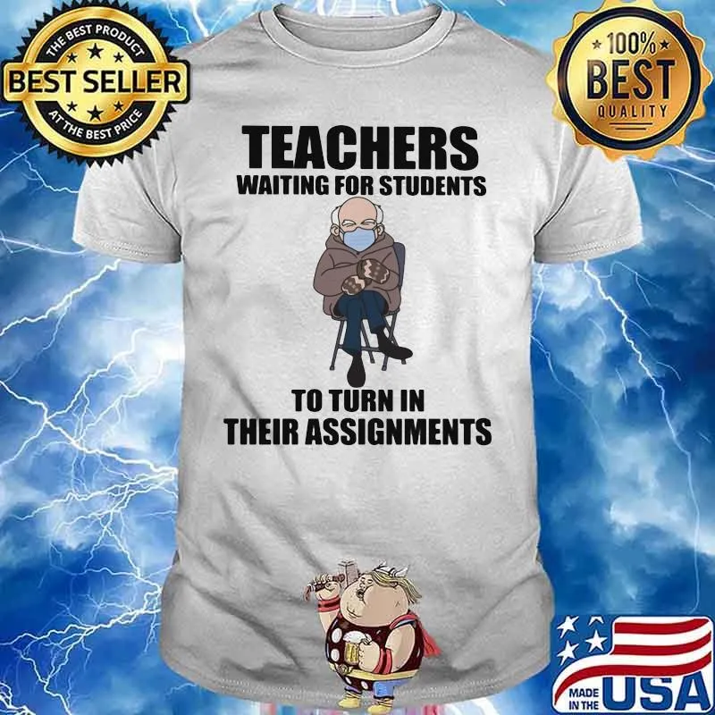 Teachers Waiting For Students To Turn In Their Assignments Old Man Wear Mask Covid 19 Shirt