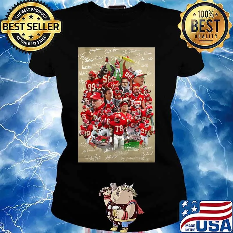 Team Football Kansas City Chiefs Shirt Ladies tee