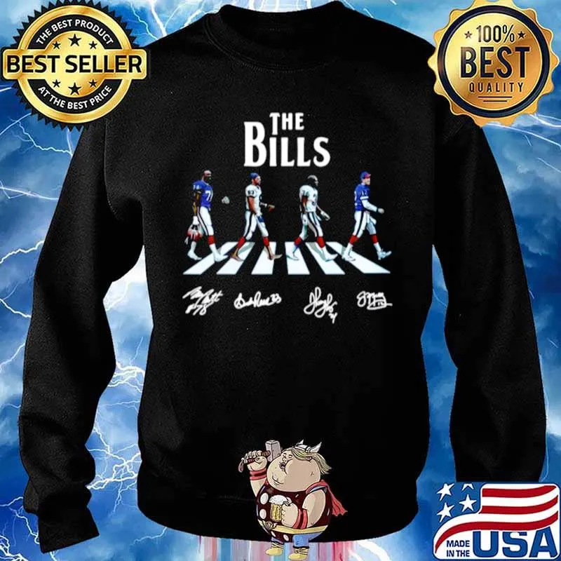The Bills Smith Reed Thomas And Kelly Abbey Road 2021 Signatures s Sweater