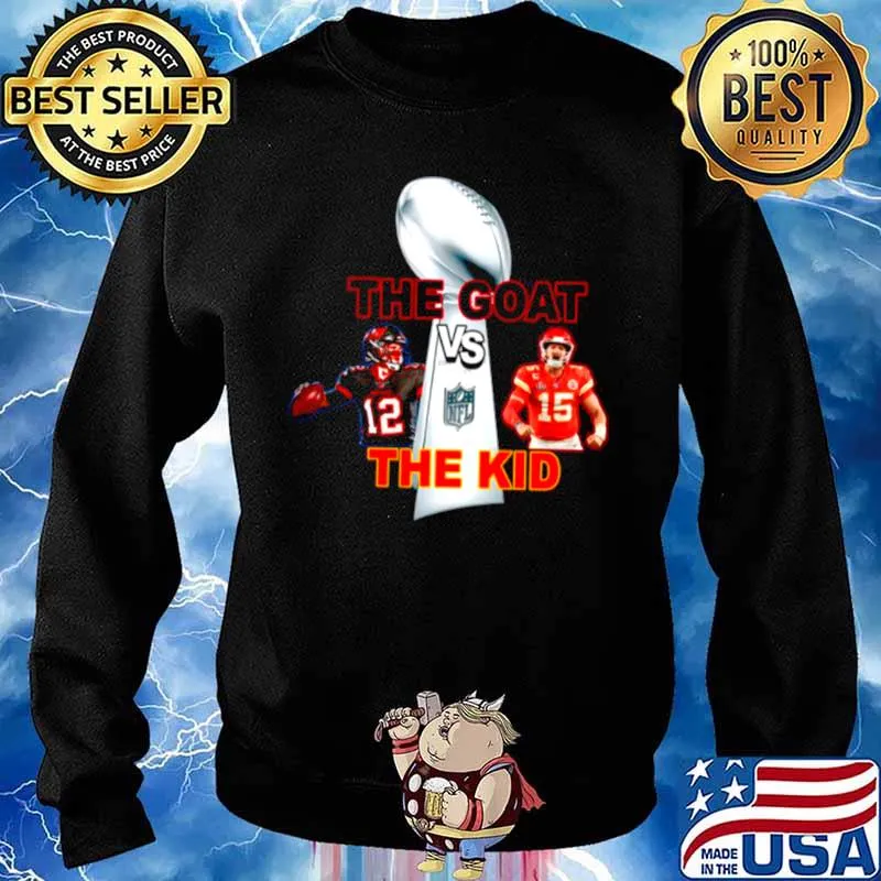 The Goat The Kid Brady Vs Mahomes With Nfl Champions s Sweater