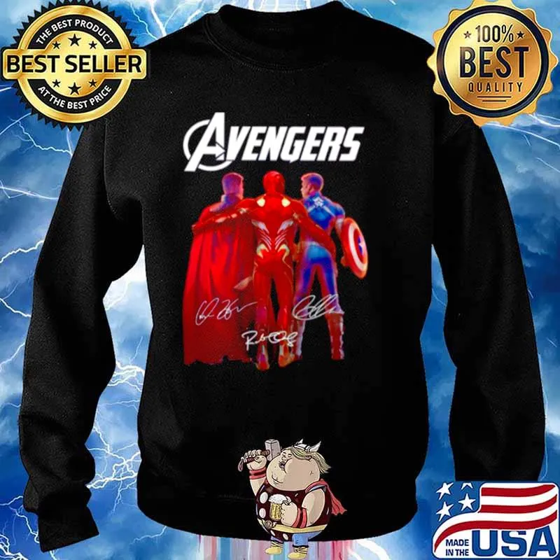 The Marvel Avengers Iron Man Chris Evans And Thor 2021 Signatures s Sweater