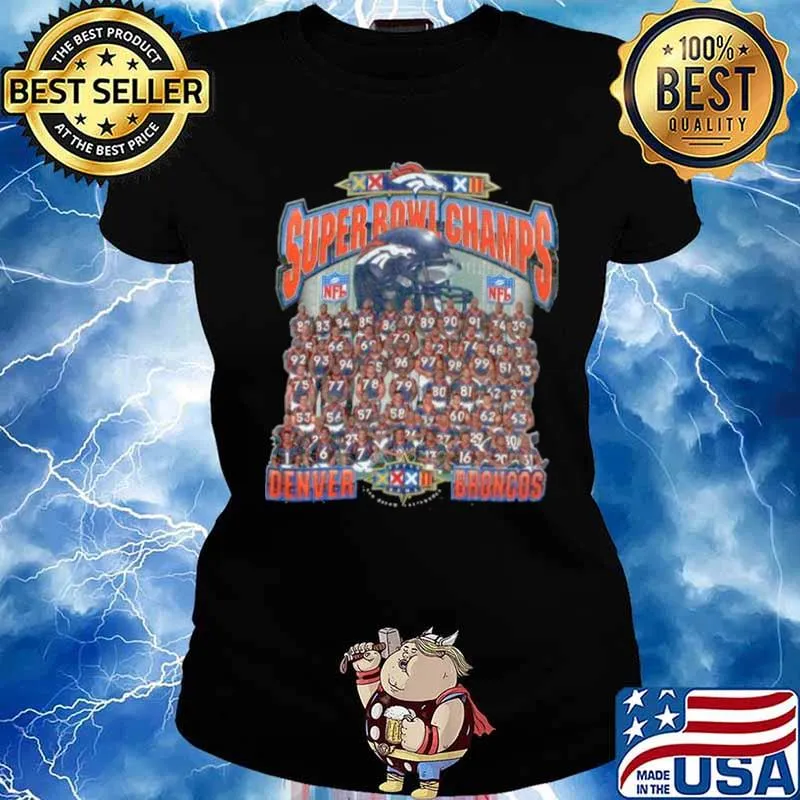The Super Bowl Champs With Denver Broncos Team Players 2021 s Ladies tee