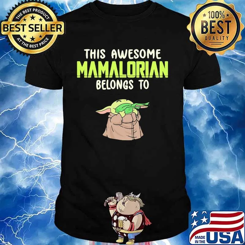 This Awesome Mamalorian Belongs To Jack Baby Yoda Shirt