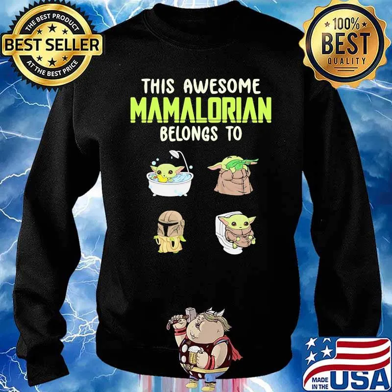 This Awesome Mamalorian Belongs To Jack Chloe Miley Brad Baby Yoda Shirt Sweater