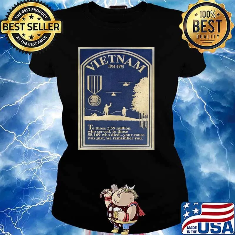 Vietnam 1964 1975 To Those 2.59 Million Who Served To Those 58,169 Who Died Ladies tee