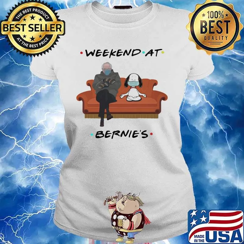 Weekend At Bernie’s Snoopy And Old Man Wear Mask Teacher Life Covid 19 Shirt Ladies tee