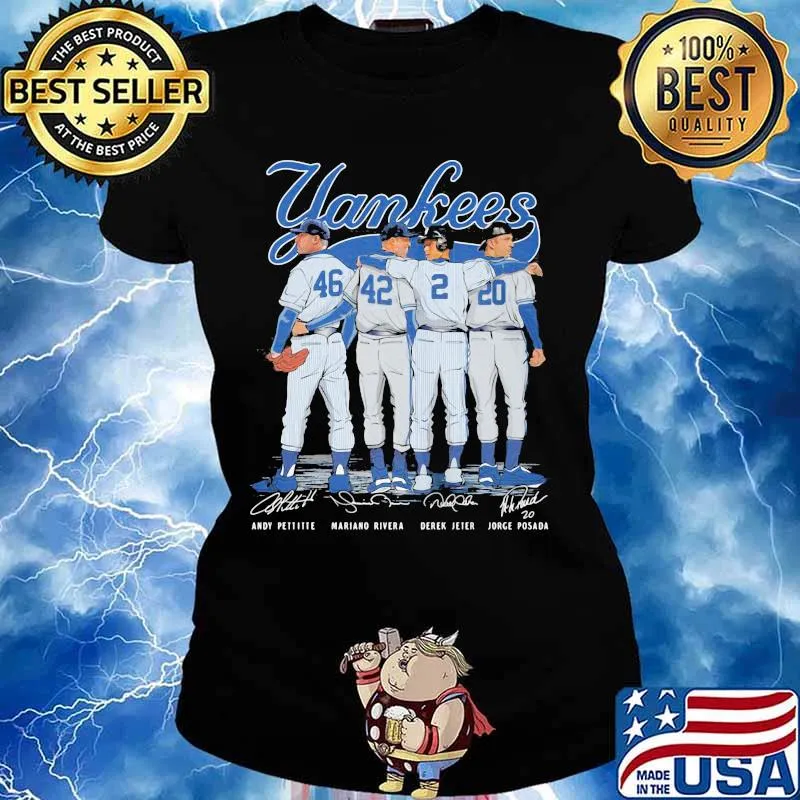 Yankees Player Team Football Signature Shirt Ladies tee