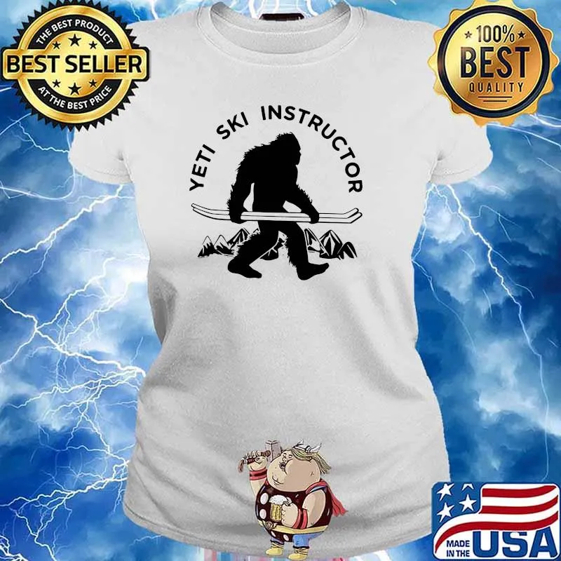 Yeti Ski Instructor Skiing Shirt Ladies tee