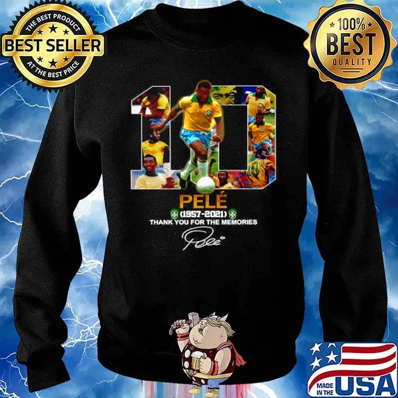 10 Pele 1957 2021 Thank You For The Memories Signature Sweater