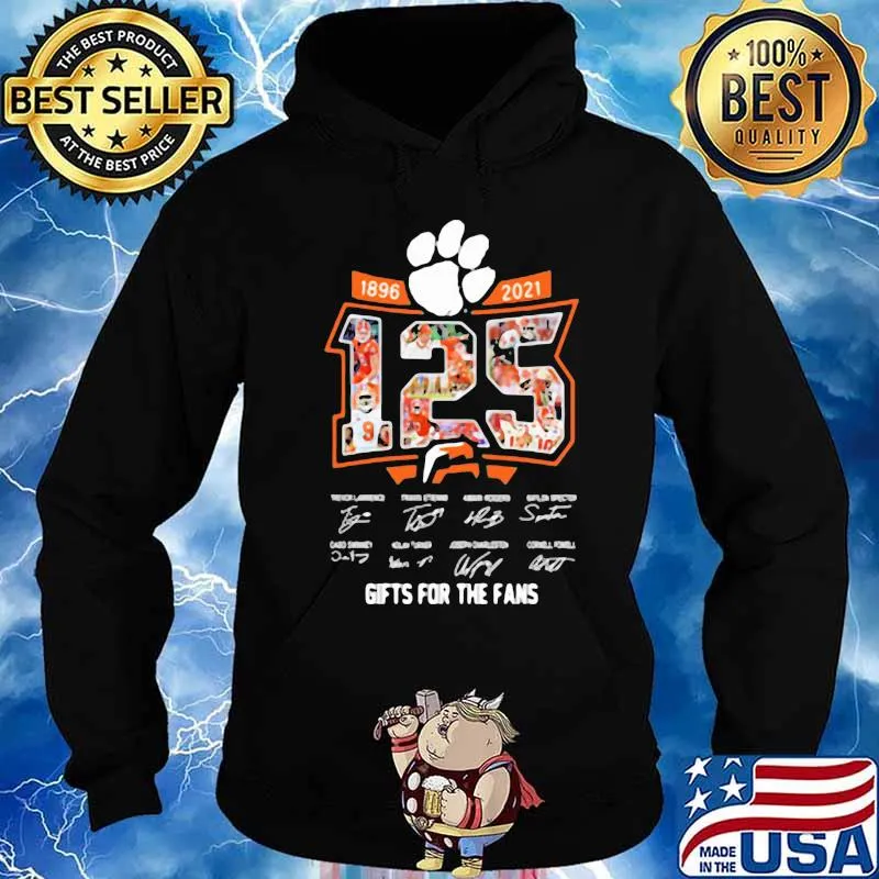 125Years Of 1896-2021 Gifts For The Fans Signatures Shirt Hoodie