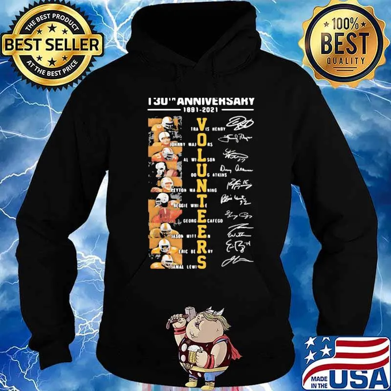 130th Anniversary 1891-2021 Travis Henry Johnny Majors Long Shit Hoodie