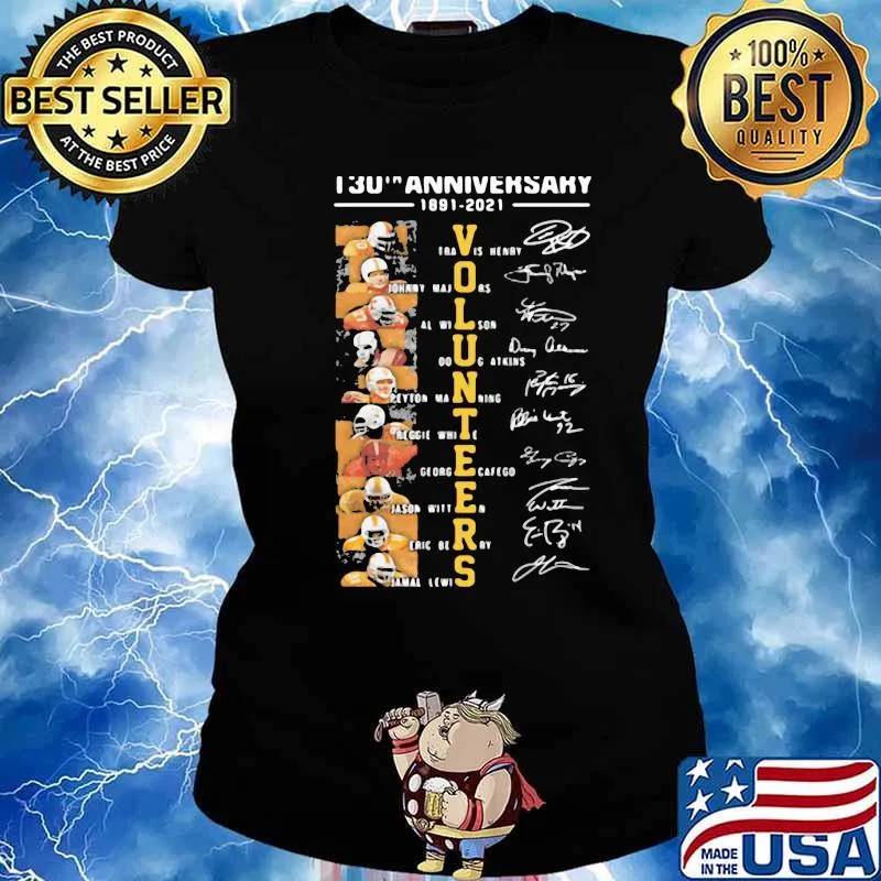 130th Anniversary 1891-2021 Travis Henry Johnny Majors Long Shit Ladies tee