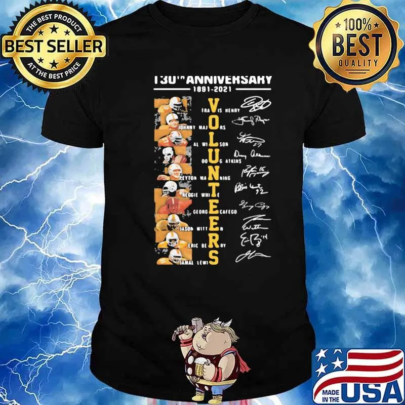 130th Anniversary 1891-2021 Travis Henry Johnny Majors Long Shit