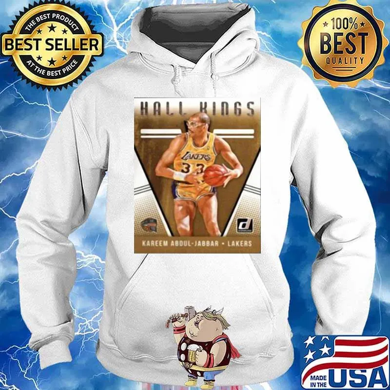2018 2019 Donruss Hall Kings Basketball Card 12 Kareem Abdul Jabbar Los Angeles Lakers Shirt Hoodie