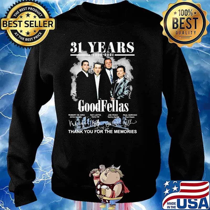 31 Years 1990 2021 Goodfellas Thank You For The Memories Signature Shirt Sweater