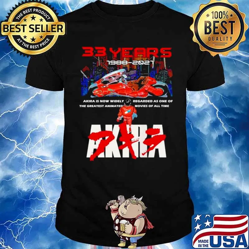 33 Years 1988 2021 Akira shirt