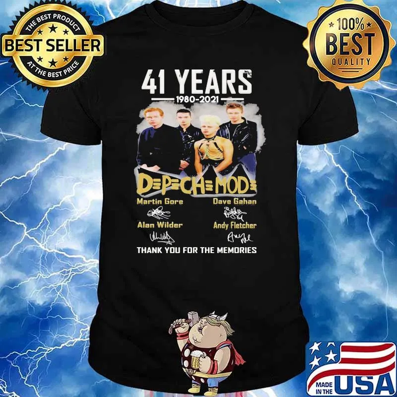 41 Years 1980 2021 Depechemode Thank You For The Memories Shirt