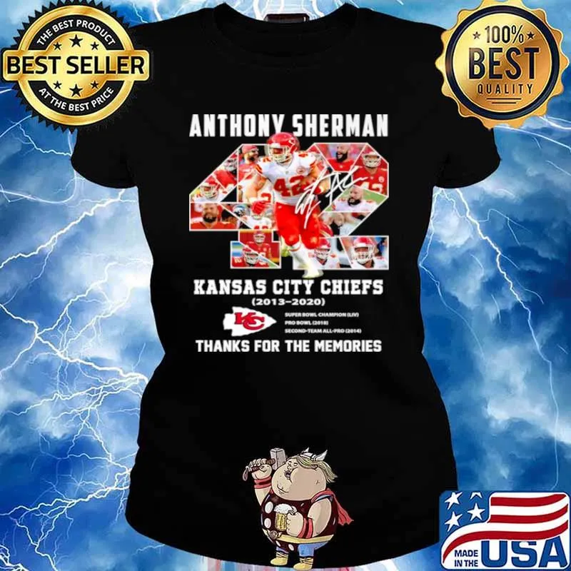 42 Anthony Sherman Kansas City Chiefs 2003 2021 Thank You For The Memories Ladies tee