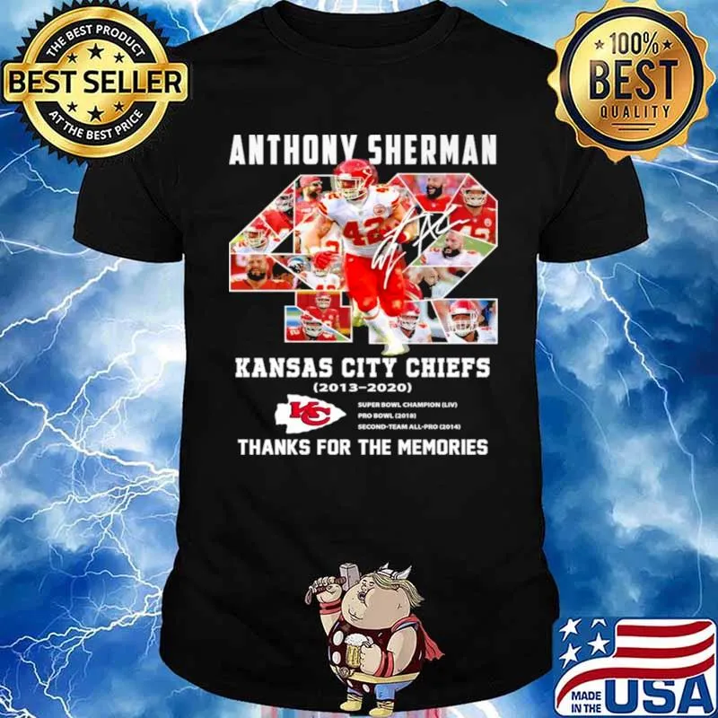 42 Anthony Sherman Kansas City Chiefs 2003 2021 Thank You For The Memories shirt