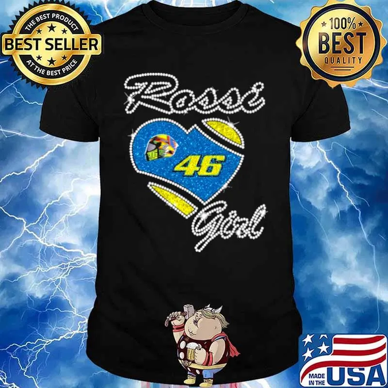 46 Valentino Rossi Girl Diamond Heart Shirt