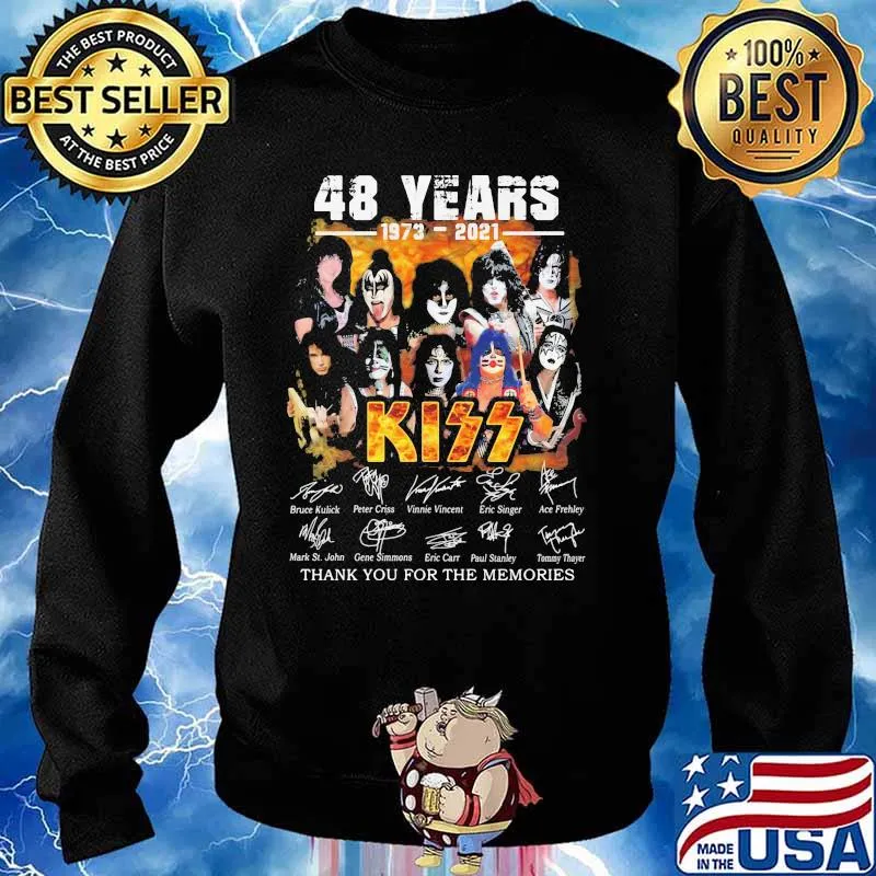 48 Years 1973 2021 Thank You For The Memories Signature Shirt Sweater