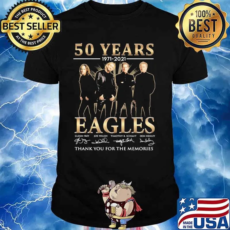 50 Years 1971 2021 Eagles Thank You For The Memories Signatures Shirt
