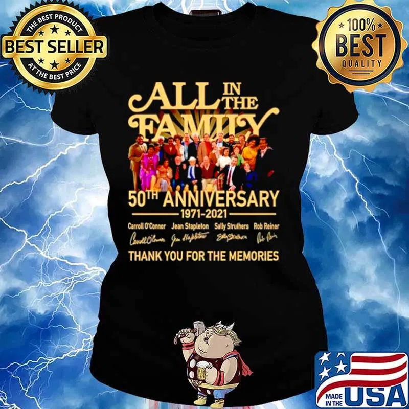 50 years of All In The Family 1971 2021 thank you for the memories Ladies tee