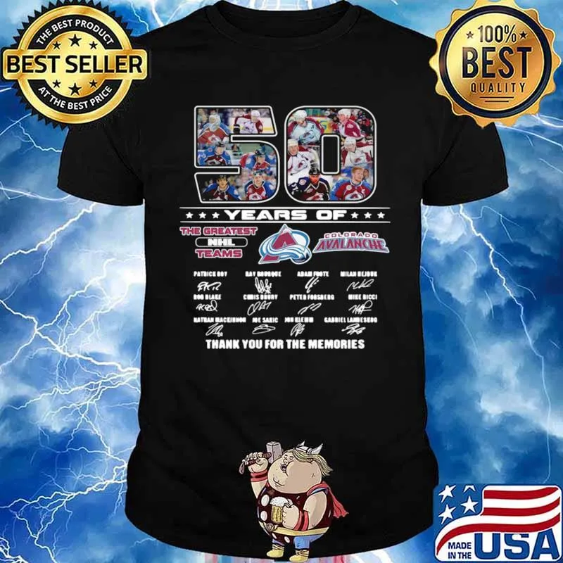 50 Years Of Colorado Avalanche shirt