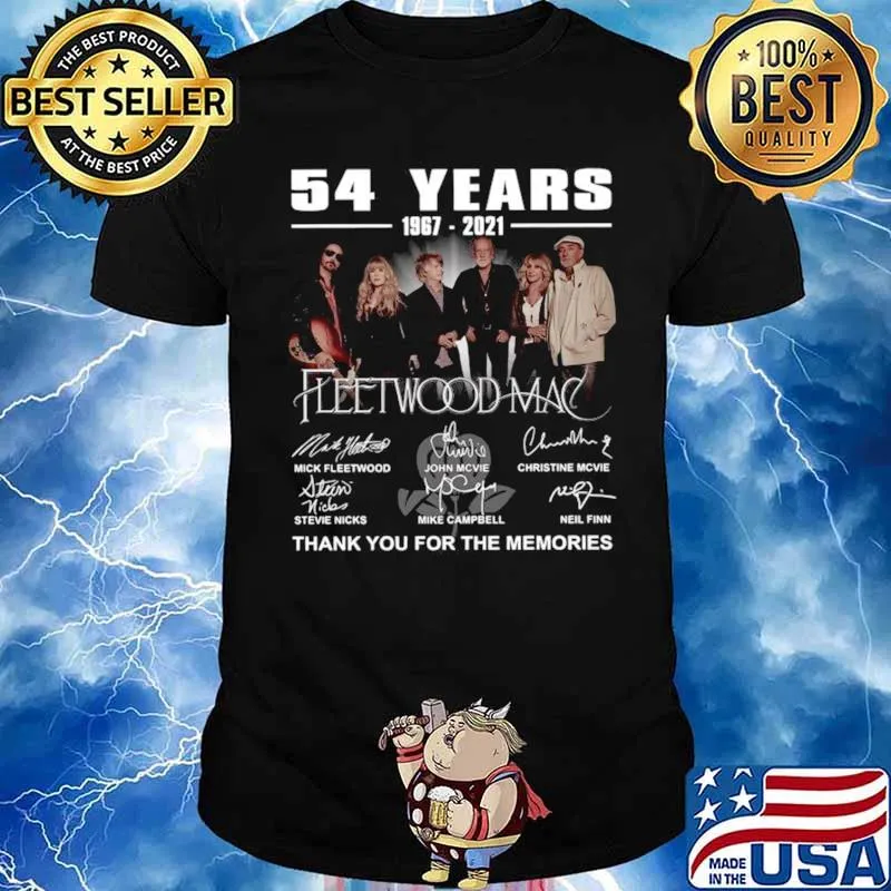 54 Years 1967 2021 Of The Fleetwood Mac Signatures Thank You For The Memories shirt