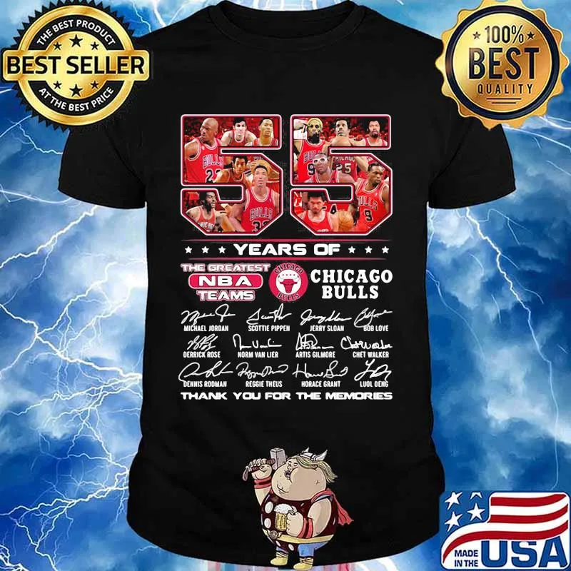 55 Years Of Chicago Bull Football Thank You For The Memories Shirt
