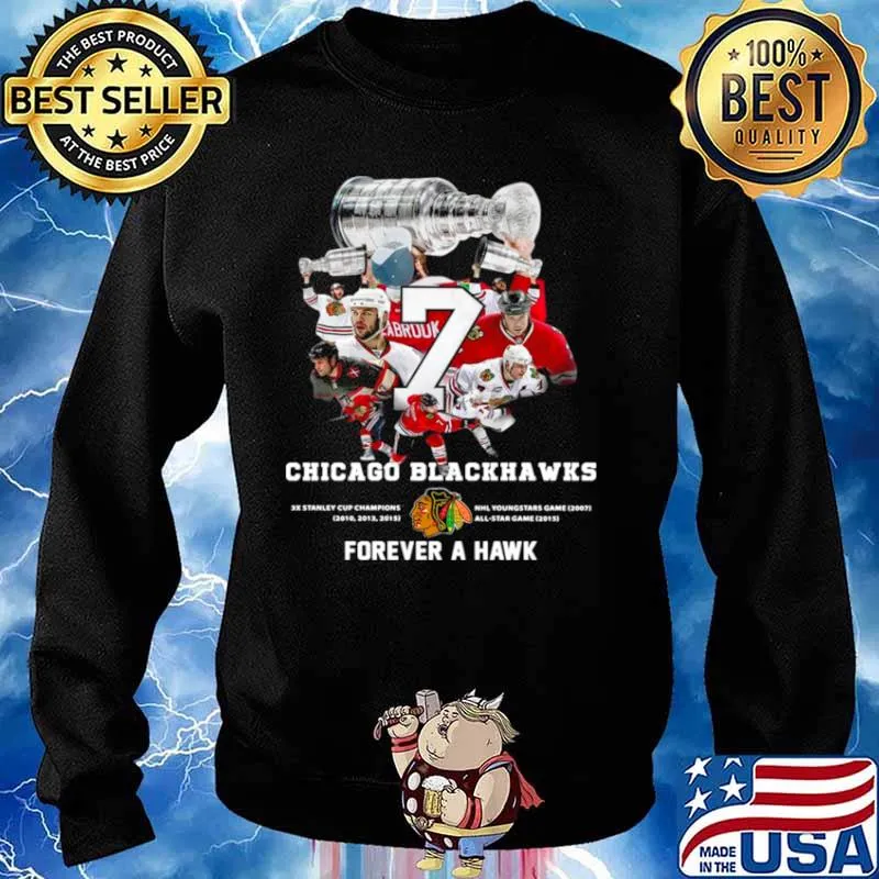 7 Brent Seabrook Chicago Blackhawks Forever A Hawk Sweater