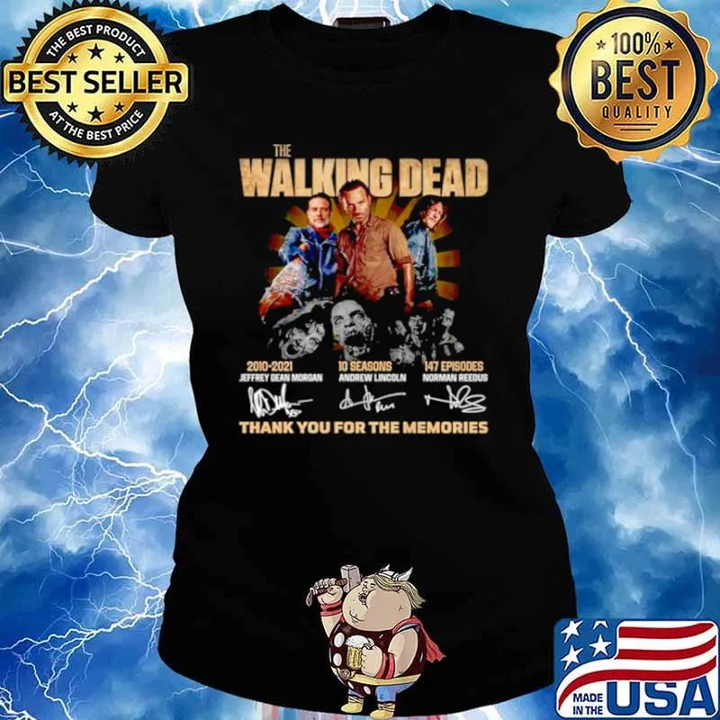 The Walking Dead 2010 2021 thank you for the memories Ladies tee