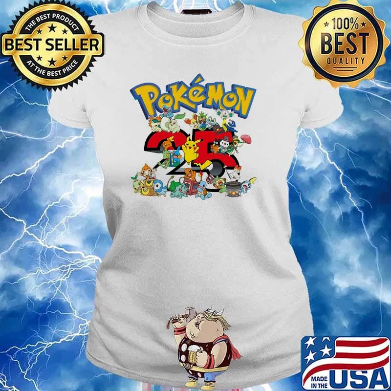 Pokemon 25th Anniversary Shirt Ladies tee