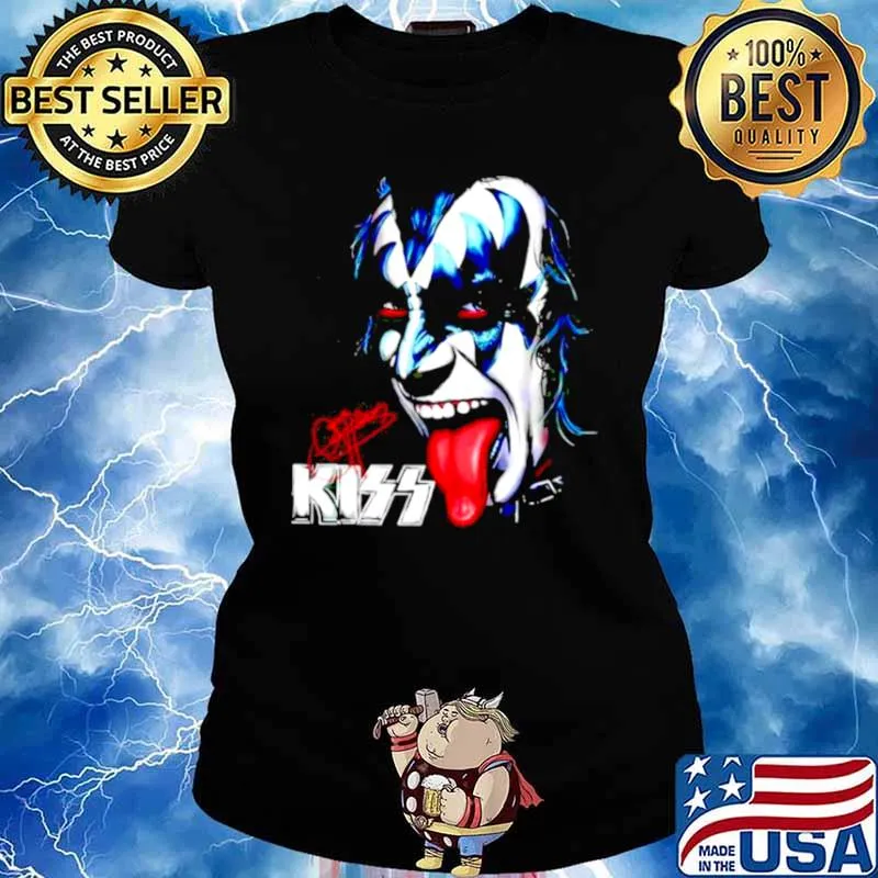Kiss Band Lover Signature Shirt Ladies tee