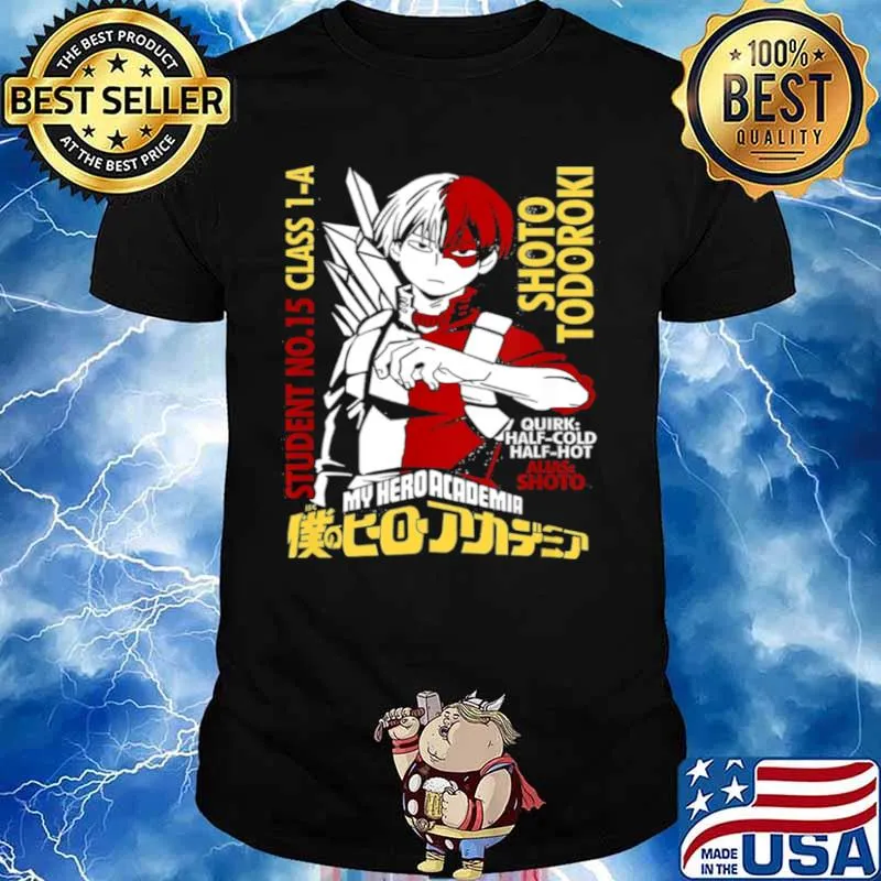 Academia My Heros Todoroki Shirt