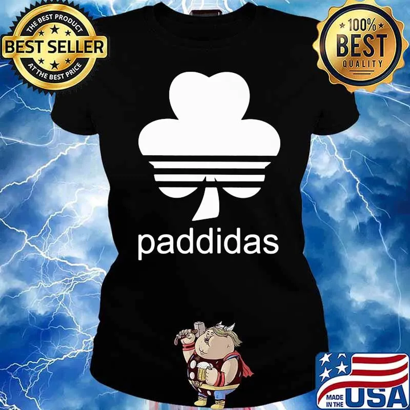 Adidas Logo St Patrick Day Paddidas Shirt Ladies tee