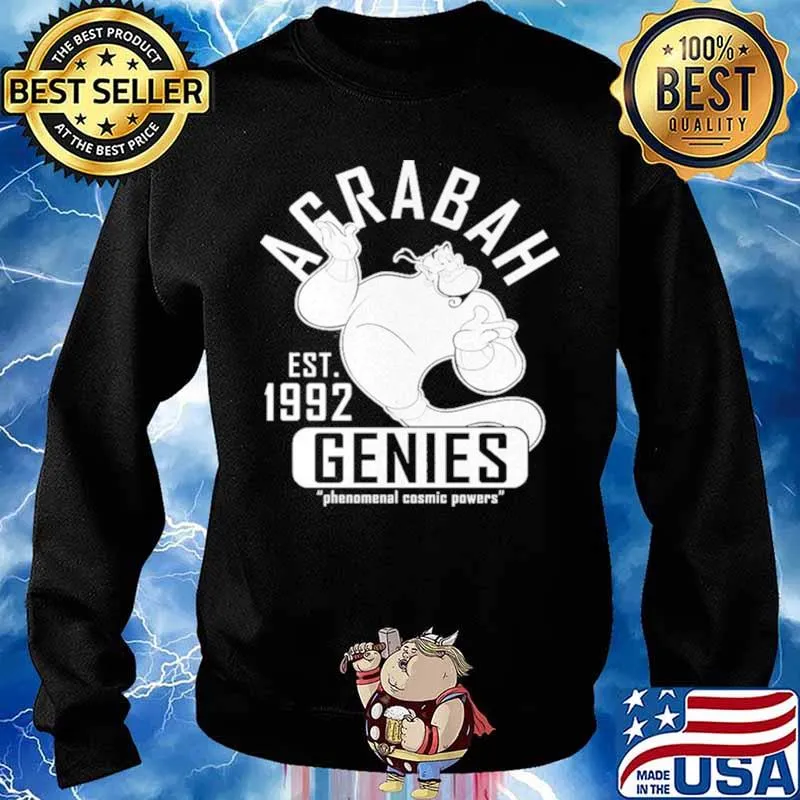 Aladdin Genie Collegiate Sports Graphic Shirt Sweater