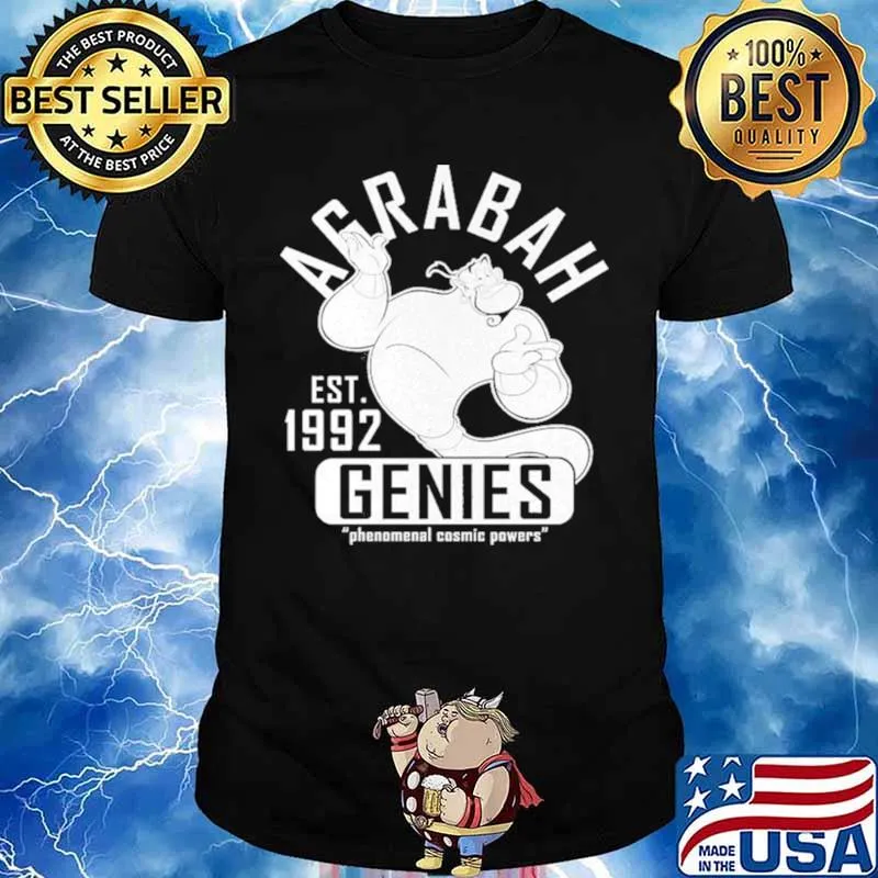 Aladdin Genie Collegiate Sports Graphic Shirt