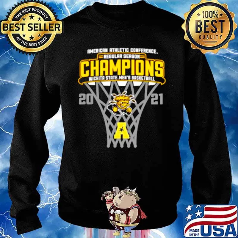 American athletic conference regular season Champions Wichita State men’s basketball 2021 Sweater