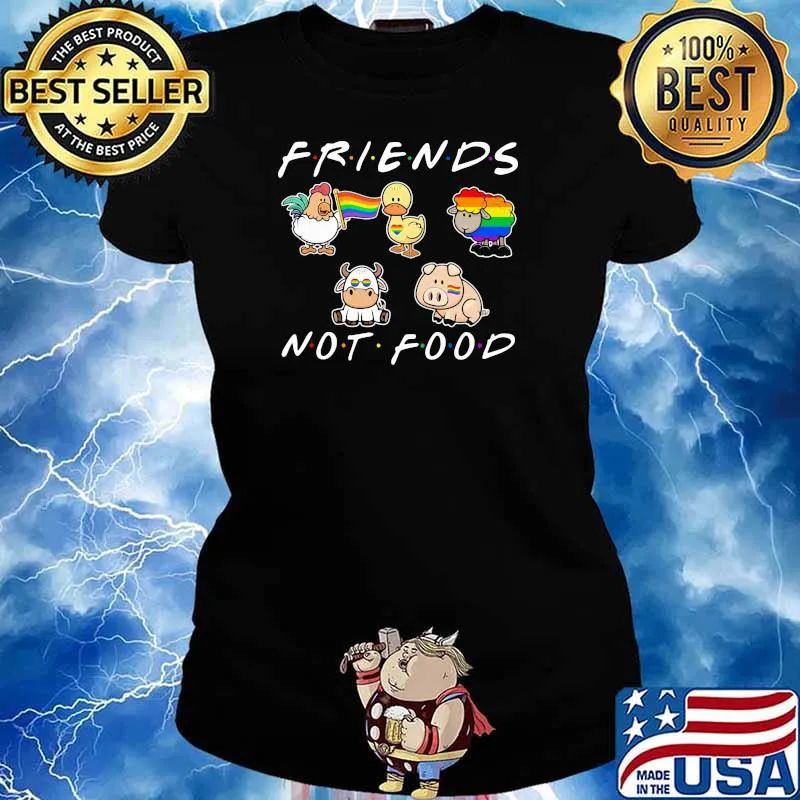 Animal Friends Not Food Lgbt Shirt Ladies tee
