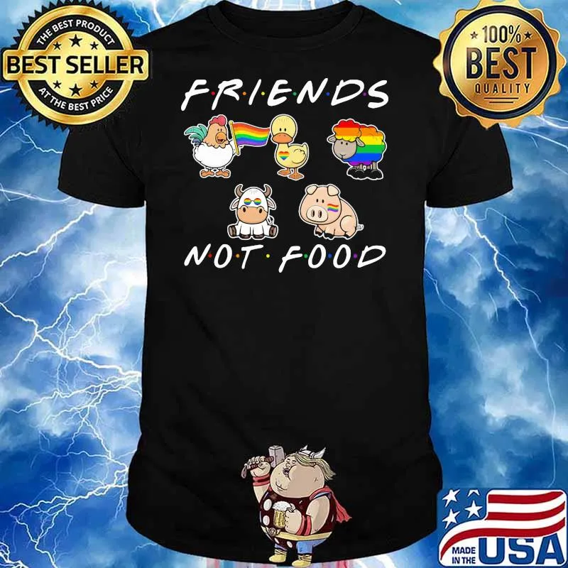 Animal Friends Not Food Lgbt Shirt