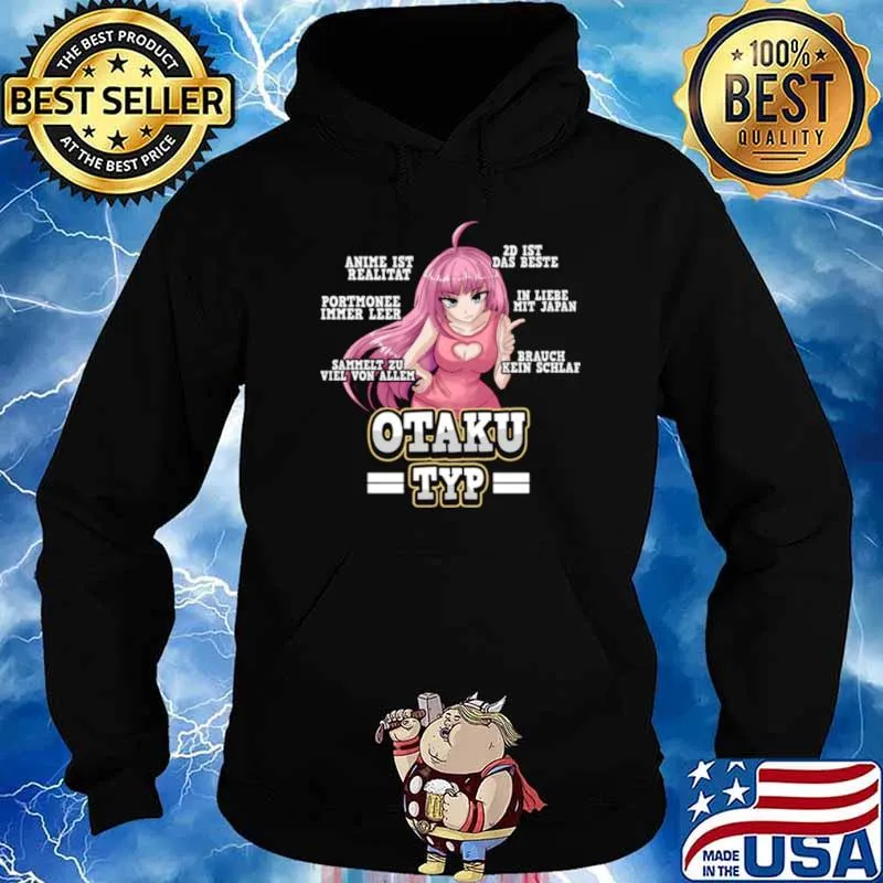Anime Otaku Typ Lustige Charakter Weeb Sprüche Hoodie
