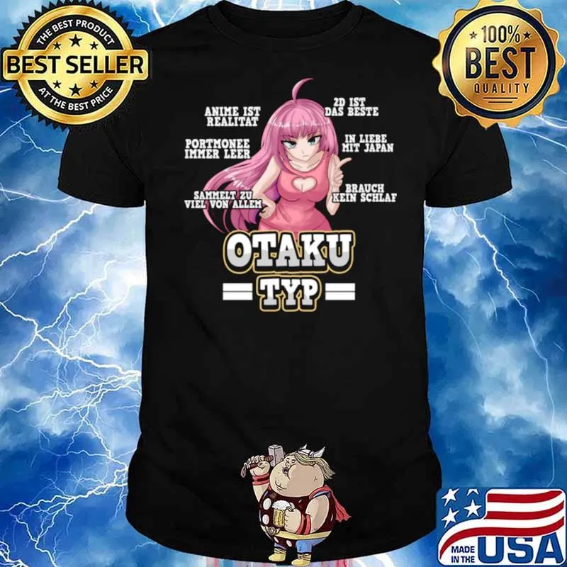 Anime Otaku Typ Lustige Charakter Weeb Sprüche shirt