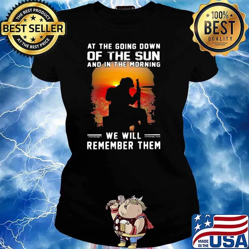 At the going down of the sun and in the morning we will remember them veteran Ladies tee
