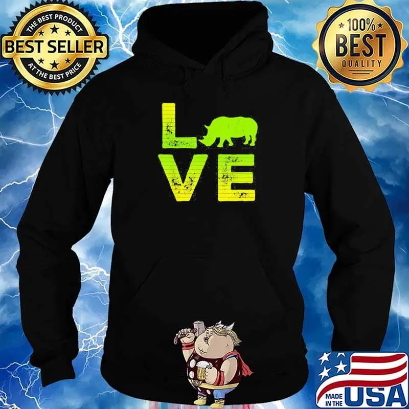 Awesome I Love Rhinos Boy And Girl 1 Shirt Hoodie