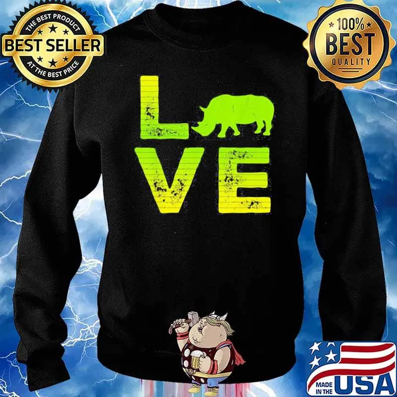 Awesome I Love Rhinos Boy And Girl 1 Shirt Sweater