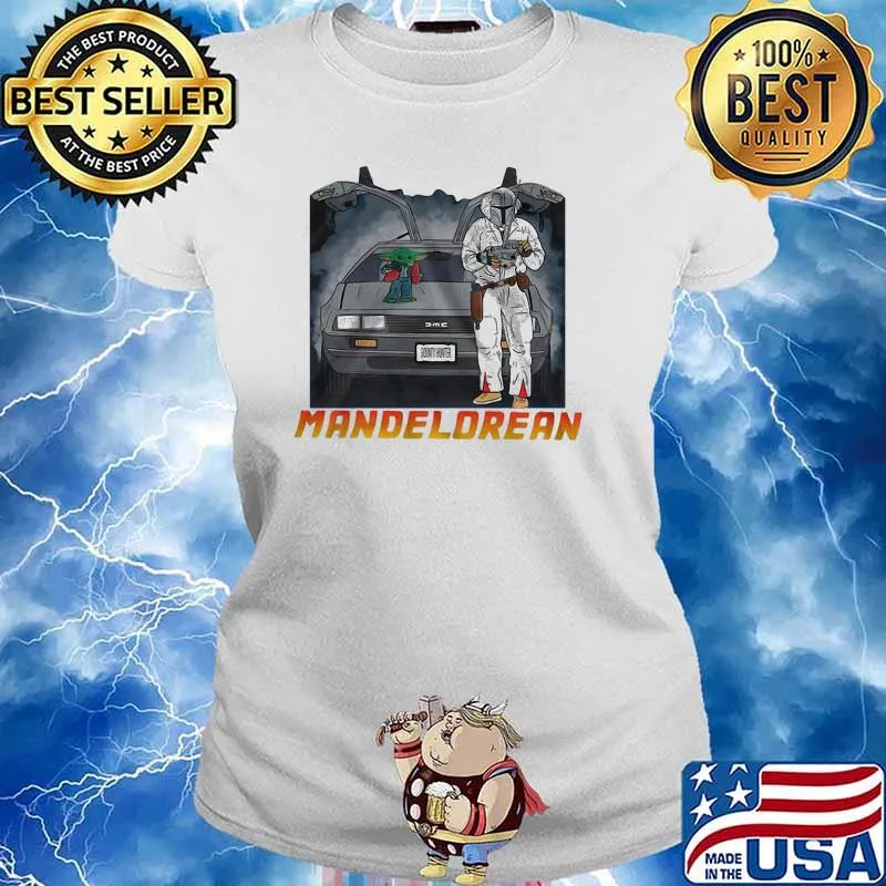 Awesome Stars War Yoda Mandelorean Shirt Ladies tee